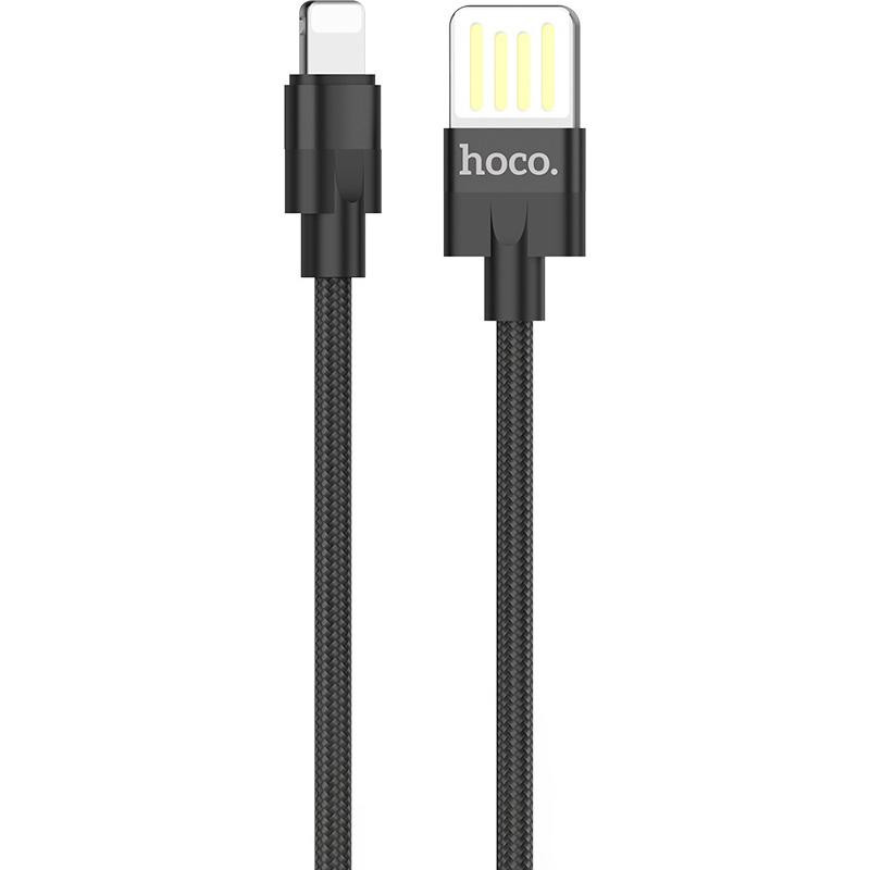 Hoco USB to Lightning U55 1m Black (6957531096269) - зображення 1