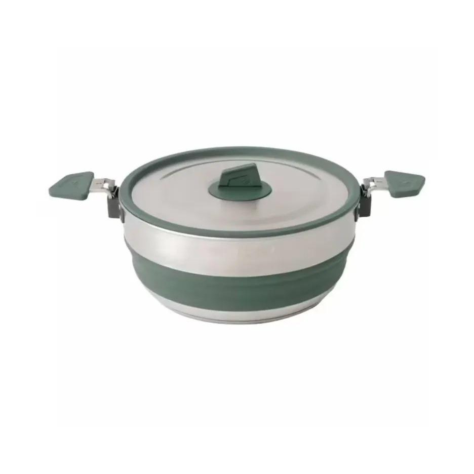 Sea to Summit Detour Stainless Steel Collapsible Pot 3 L, Laurel Wreath Green (STS ACK026021-402002) - зображення 1