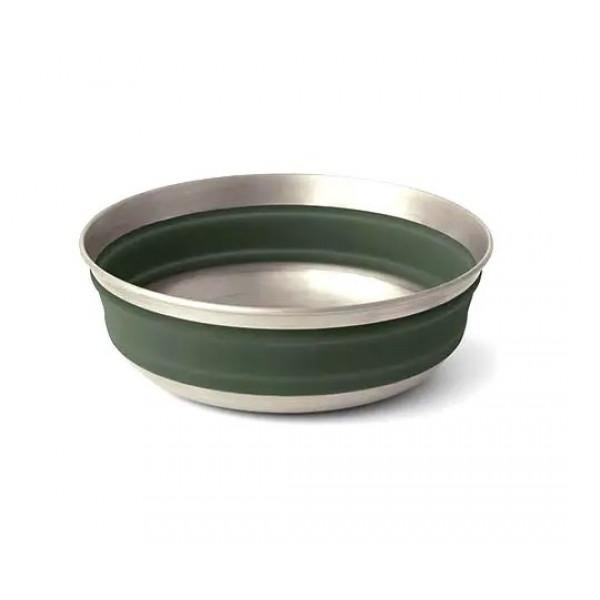Sea to Summit Detour Stainless Steel Collapsible Bowl Laurel Wreath Green M 665 мл (STS ACK039011-052004) - зображення 1