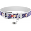 Collar Ошейник для собак кожаный  Waudog Design Рик и Морти 2 XL 46-60 см Белый (3606-0281-15) - зображення 1