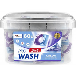 Pro Wash Засіб для прання  капсули Гірська свіжість 60 шт (4262396145222)