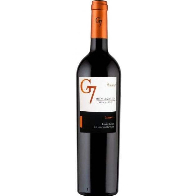 Carta Vieja Вино G7 Reserva Carmenere 0,75 л сухе тихе червоне (7804310546325) - зображення 1