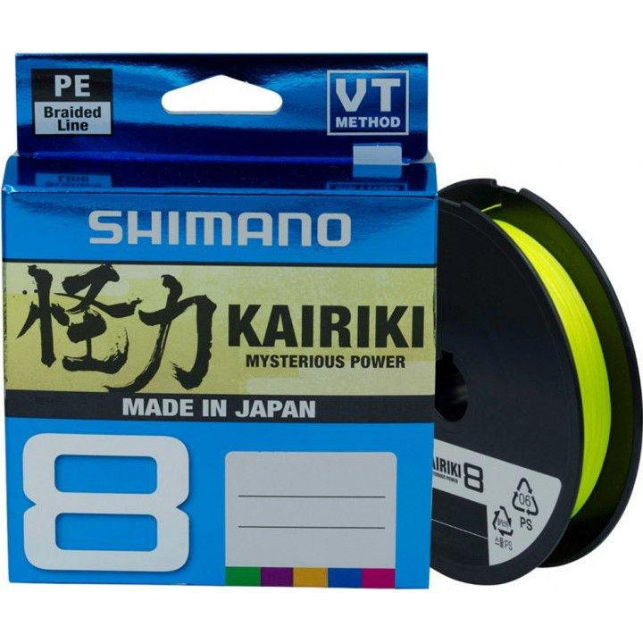 Shimano Kairiki 8 / Yellow / 0.16mm 150m 10.3kg (59WPLA58R33) - зображення 1