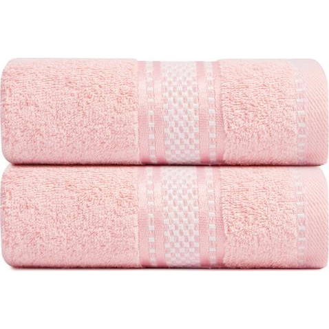 IDEIA Рушник махровий  для ванної 70х138 см Софія рожевий (2200004273273) - зображення 1