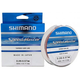 Shimano Speedmaster Tapered Surf Line / Multi colour / 0.33-0.57mm 220m 7.2-17kg (SMTSF2203357)