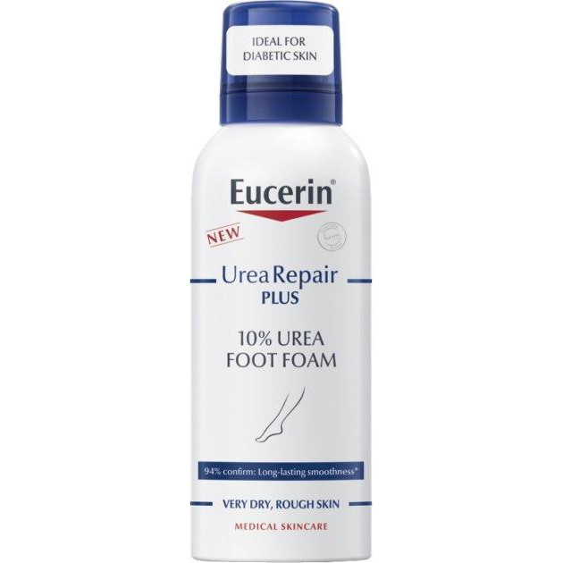 Eucerin Пінка для догляду за сухою та дуже сухою шкірою ніг  10% UreaRepair Plus 150 мл (4005800287565) - зображення 1