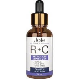 Jole Cosmetics Сыворотка для лица  Retinol 2 + Vitamin C5 Anti Acne Serum с ретинолом и витамином С 30 мл (48202438