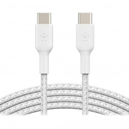 Belkin Braided USB-C to USB-C White 1m (CAB004BT1MWH)