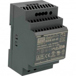 Mean Well 48V 60W IP20 на DIN-рейку (HDR-60-48)