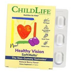 ChildLife Комплекс Здоровое зрение для детей, Healthy Vision SoftMelt, ChildLife 27таб Ягода (72514001)