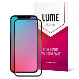 Lume Protection 2.5D Silk Narrow Border Black for iPhone 12/12 Pro (LU25D61B)
