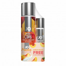 System JO GWP - Peaches & Cream - Peachy Lips 120 мл & H2O Vanilla 30 мл (SO6771)