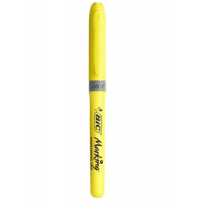 BIC Маркер текстовий  Highlighter Grip, жовтий, 1 шт. (811935) - зображення 1