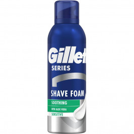 Gillette Піна для гоління  Series Для чутливої шкіри з алое вера 200 мл (8001090870926)
