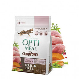 Optimeal Grain Free Carnivores Для взрослых кошек Индейка и Овощи 0,3 кг (4820083905827)