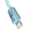 Baseus Crystal Shine Series Fast Charging Data Cable USB to Lightning 1.2m Sky Blue (CAJY001103) - зображення 2