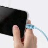 Baseus Crystal Shine Series Fast Charging Data Cable USB to Lightning 1.2m Sky Blue (CAJY001103) - зображення 4
