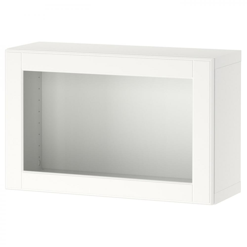 IKEA BESTA Шафа-вітрина білий/Ostvik білий 60x22x38 (294.249.61) - зображення 1