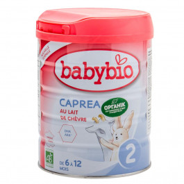 Babybio Органічна суха молочна суміш  Caprea 2 з козиного молока, 6-12 міс., 800 г