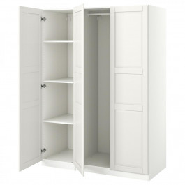 IKEA PAX/TYSSEDAL Гардеробна комбінація білий/білий 150х60х201 (094.297.33)