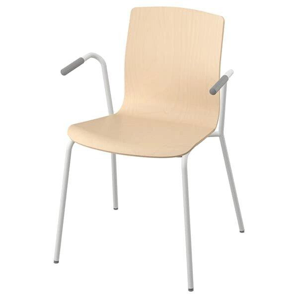 IKEA LAKTARE Крісло для конференцій, береза/білий шпон (095.031.91) - зображення 1