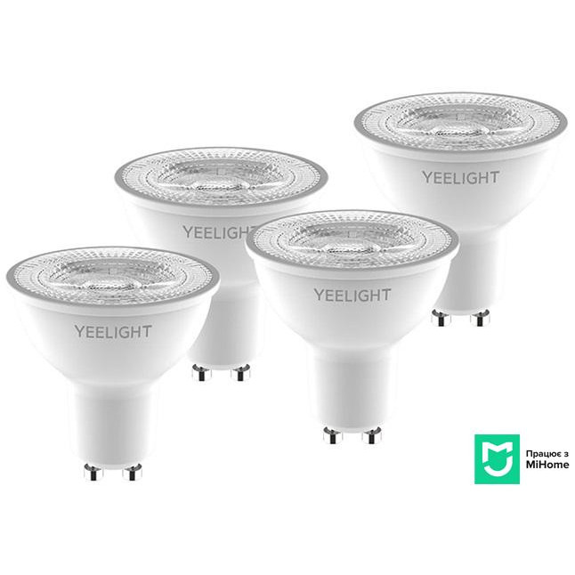 Yeelight GU10 Smart Bulb W1 Dimmable White 4-pack (YLDP004) - зображення 1