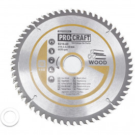 ProCraft Пиляльний диск  B210.60 60T (по дереву)