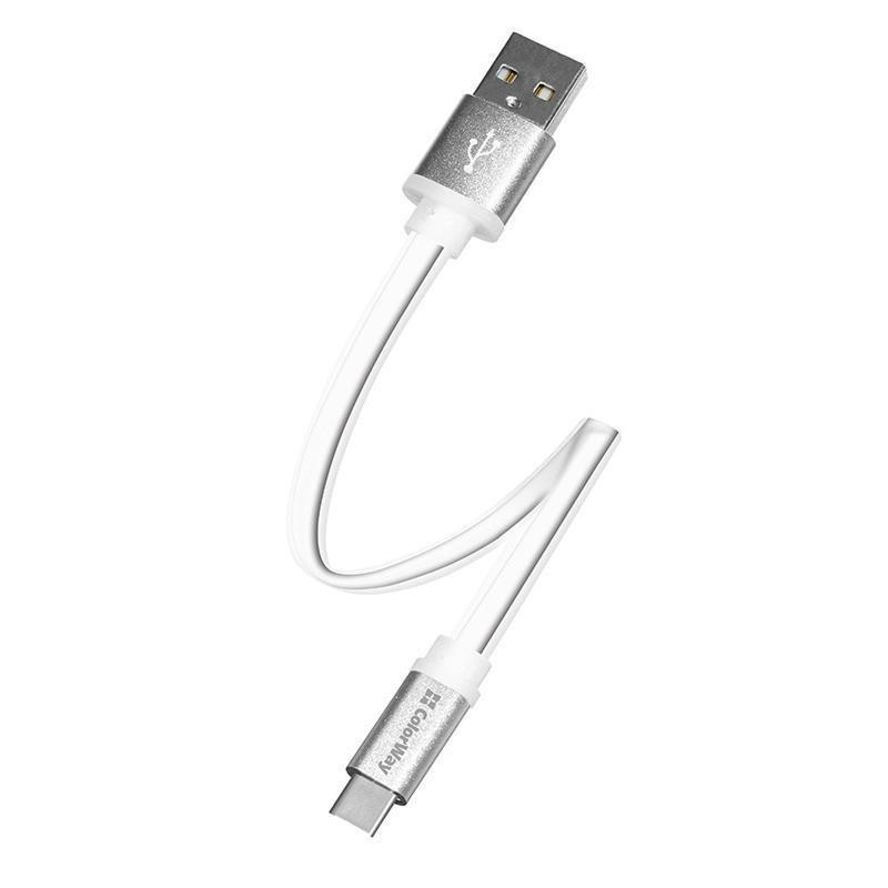 ColorWay USB2.0 AM/CM White 0.25m (CW-CBUC001-WH) - зображення 1