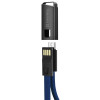 ColorWay Micro-USB Keychain Blue 0.22m (CW-CBUM022-BL) - зображення 2