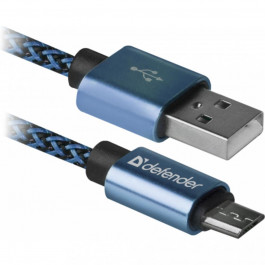 Defender USB08-03T 1m Blue (87805)