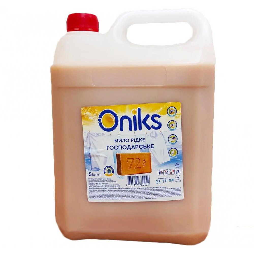Oniks Рідке господарське мило 5 кг (4820191760424) - зображення 1