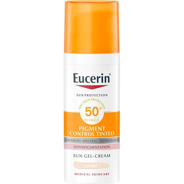 Eucerin Сонцезахисний гель-крем для обличчя  Pigment Control з тонуючим ефектом для шкіри схильної до гіперп - зображення 1