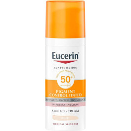 Eucerin Сонцезахисний гель-крем для обличчя  Pigment Control з тонуючим ефектом для шкіри схильної до гіперп