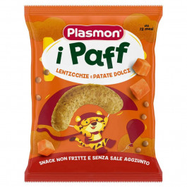   Plasmon Снеки Baby Puffs з сочевицею та солодкою картоплею 15 г (1136174)