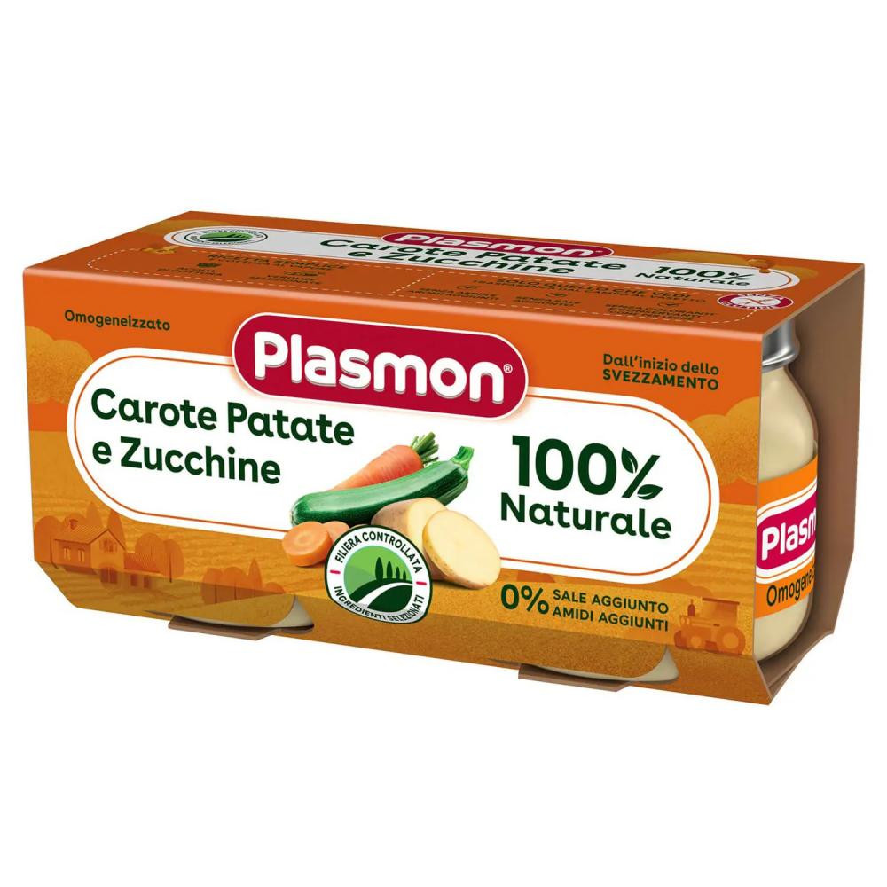 Plasmon Пюре Морква, картопля, цукіні 80 гх2 шт (1136110) - зображення 1