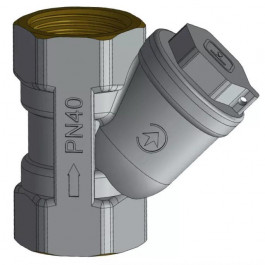 ITAL Фільтр механічного очищення косий  1", нікель (IF100335)