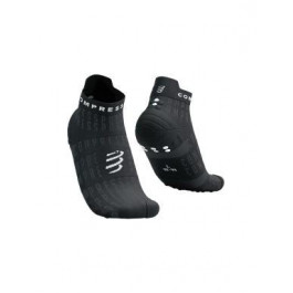 Compressport Pro Racing Socks V4.0 Run Low - Black Edition 2023 Black/White