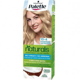   Palette Стійка крем-фарба без аміаку для волосся Schwarzkopf  Naturals 10-4 Бежевий блондин 110 мл (90001016