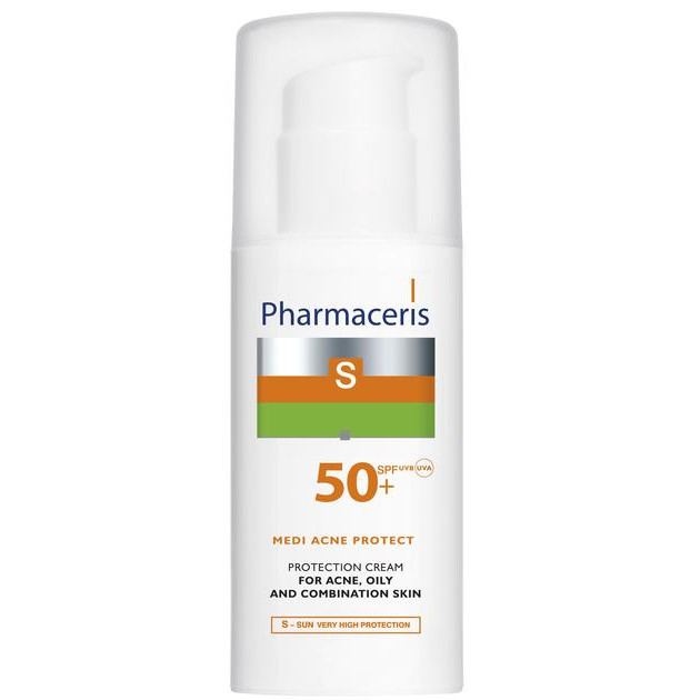 Pharmaceris Солнцезащитный крем для кожи с акне  S Medi Acne Protect SPF50+ 50 мл (5900717149052) - зображення 1