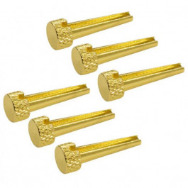 D'ANDREA Tone Pins Solid Brass Flat Bridge Pins TP1B