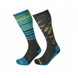 Lorpen S2MME Ski Mid Men 2 Pack Eco Charcoal/Blue