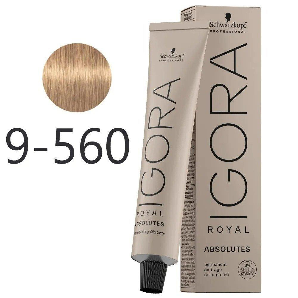 Schwarzkopf Фарба для волосся  Igora Royal Absolutes 9-560 Золотисто-шоколадний 60 мл (4045787632644) - зображення 1