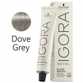 Schwarzkopf Фарба для волосся Dove Grey IGORA ROYAL Absolutes Silver Whites 60 мл (4045787492507)