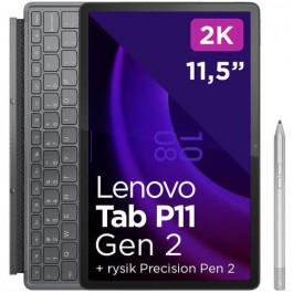 Lenovo Tab P11 2nd Gen 6/128GB Wi-Fi Storm Grey + Keyboard, pen (ZABF0315PL)