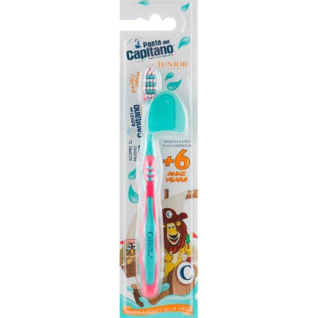Pasta del Capitano Дитяча зубна щітка  Junior 6+ М&#39;яка Рожева (8002140035913_pink) - зображення 1