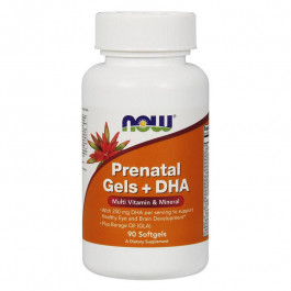   Now Foods Prenatal Gels + DHA 90 caps (Витамины для беременных с рыбьим жиром)