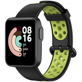 BeCover Ремінець Vents Style  для Xiaomi Mi Watch Lite / Redmi Watch 2 / Redmi Watch 2 Lite Black-Green (710