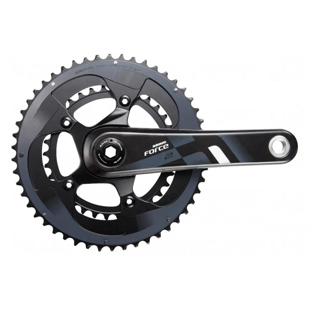 SRAM Шатуни  Force22 BB30 172.5 50-34 Yaw, Bearings NOT Included - зображення 1