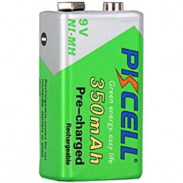 PKCELL Krona 350mAh NiMh 1шт Pre-charged Rechargeable (PC/6LR61/350-1B)