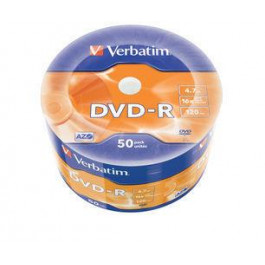 Verbatim DVD-R Matt Silver 50 Pack Wrap Spindle (43788)